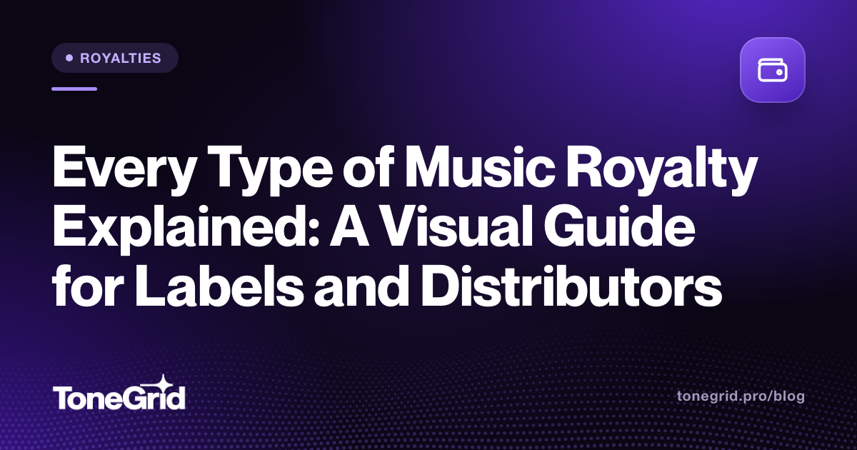 Every Type of Music Royalty Explained: A Visual Guide for Labels and Distributors