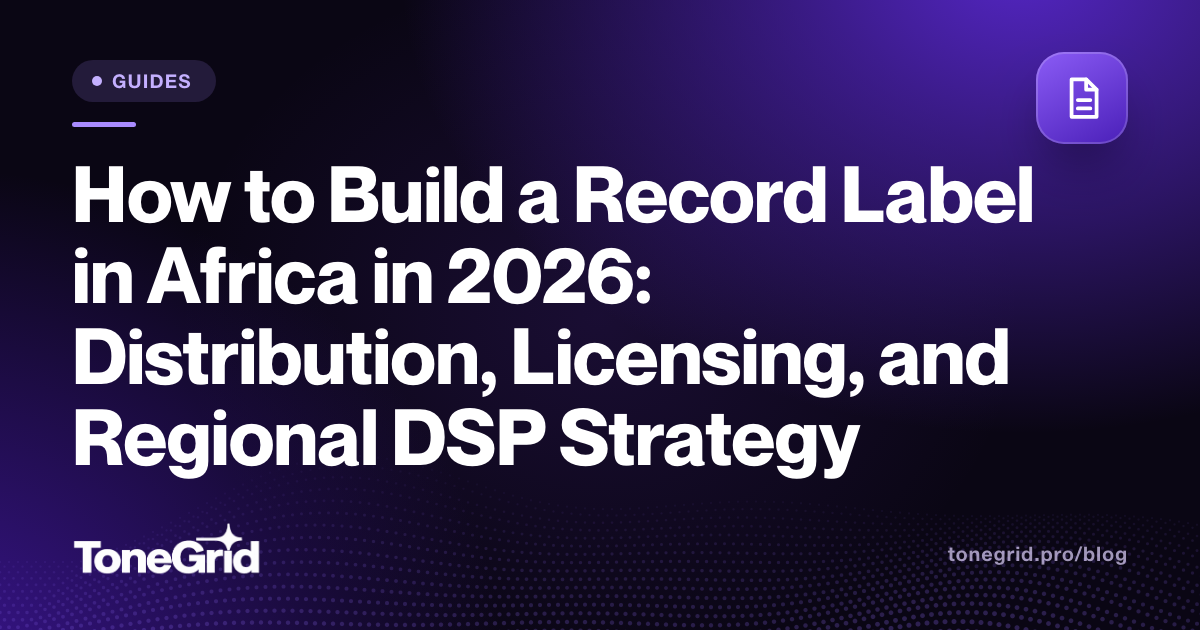 How to Build a Record Label in Africa in 2026: Distribution, Licensing, and Regional DSP Strategy