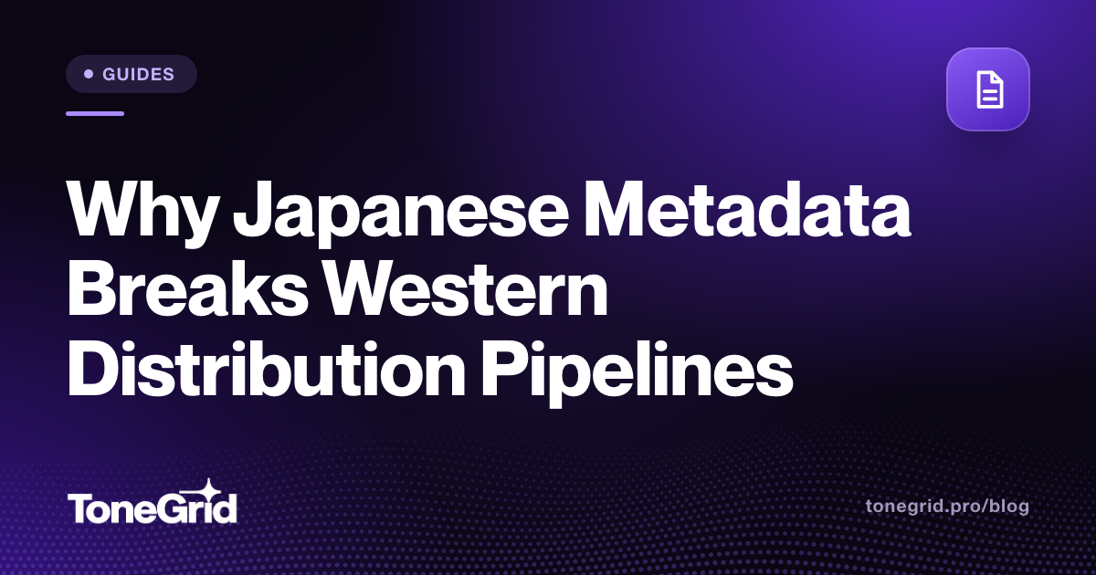 Why Japanese Metadata Breaks Western Distribution Pipelines